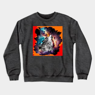 Psychedelic Howling Wolf Crewneck Sweatshirt